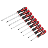 Sealey AK4934 Screwdriver Set 9 Piece Hammer-Thru