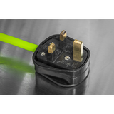 Sealey BCR10G 10m Cassette Type Cable Reel Green with Thermal Trip 2 x 230V and 2 x USB
