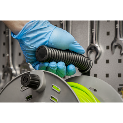 Sealey BCR25G 25m Cable Reel with Thermal Trip 4 x 230V - Hi-Vis Green