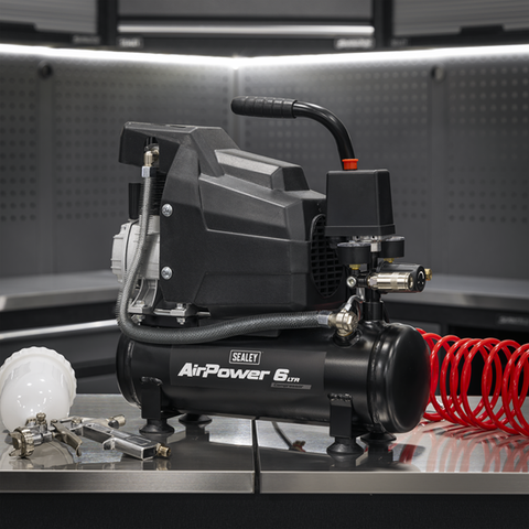 Sealey SAC0620A 6L Direct Drive Air Compressor 230V/13A Compact, Powerful & Reliable for Workshops