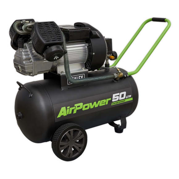 Sealey SAC5030VE 50L V-Twin Direct Drive Air Compressor 230V