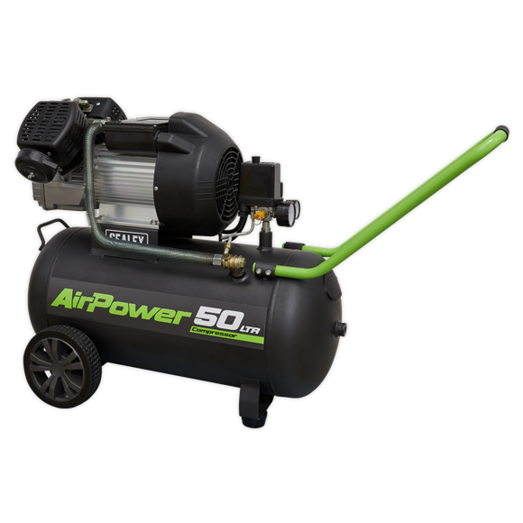 Sealey SAC5030VE 50L V-Twin Direct Drive Air Compressor 230V