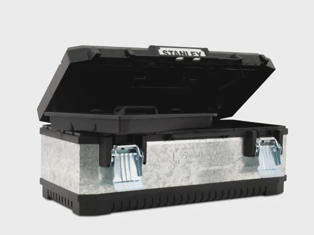 Stanley 1-95-618 Galvanised Metal Toolbox 50cm/20" STA195618