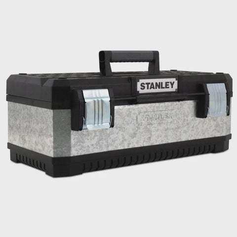 Stanley 1-95-619 Galvanised Metal Toolbox 58cm/23" STA195619