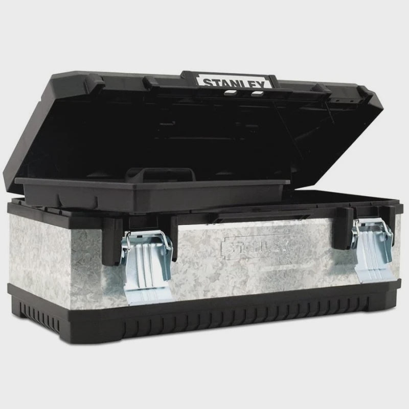 Stanley 1-95-619 Galvanised Metal Toolbox 58cm/23" STA195619