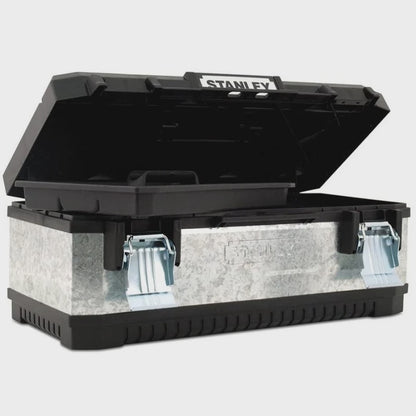 Stanley 1-95-619 Galvanised Metal Toolbox 58cm/23" STA195619