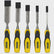 Stanley 2-16-885 Dynagrip Bevel Chisel with Strike Cap Set of 5 STA216885