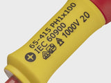 Stanley PH1 x 100mm FatMax VDE Insulated Screwdriver Phillips Tip STA065415