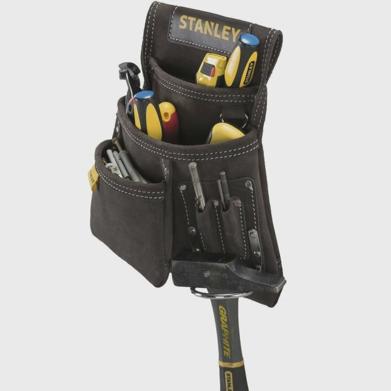 Stanley STST1-80114 Heavy-duty Leather Nail & Hammer Pouch STA180114
