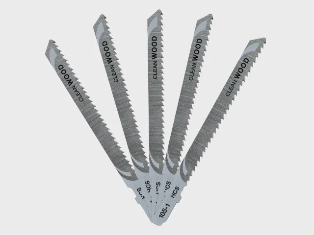DeWalt 100mm HCS T-Shank Wood Cutting Jigsaw Blades DT2165-QZ Pack of 5