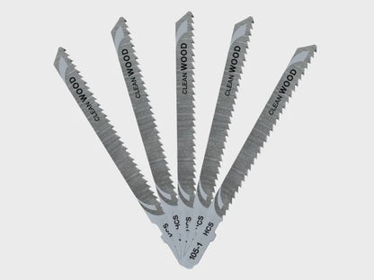 DeWalt 100mm HCS T-Shank Wood Cutting Jigsaw Blades DT2165-QZ Pack of 5