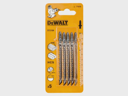 DeWalt 100mm HCS Wood Cutting Jigsaw Blades DT2164-QZ Pack of 5