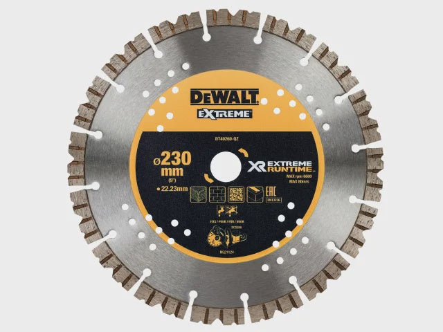 DeWalt 230mm Extreme Diamond Wheel Cutting Blade DT40260