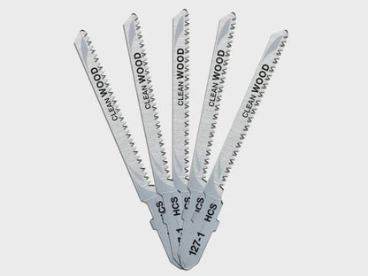 DeWalt 76mm HCS T-Shank Scroller Jigsaw Wood Cutting Blades DT2168-QZ Pack of 5