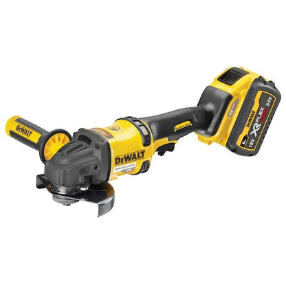 Dewalt DCG418T2-GB 54V XR Flexvolt Brushless 125mm Angle Grinder with 2 x 6.0Ah Batteries Charger & Case