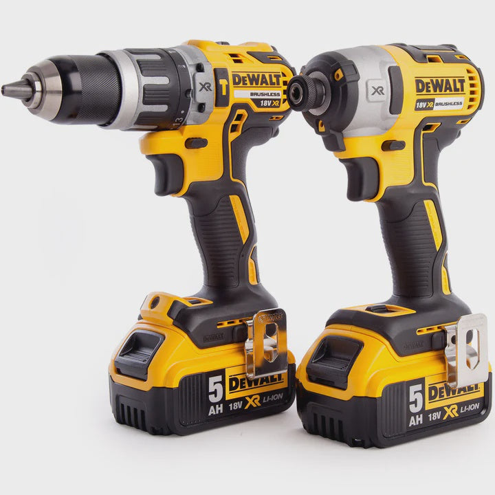 Dewalt DCK266P2-GB 18V XR Brushless Twin Pack With 2 x 5.0Ah Batteries Charger In Case - SPL