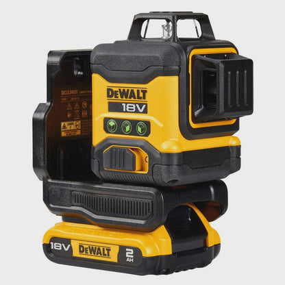 Dewalt DCLE34031D1 18V Compact 3 x 360 Green Laser with 1 x 2.0Ah Battery, Charger & Case