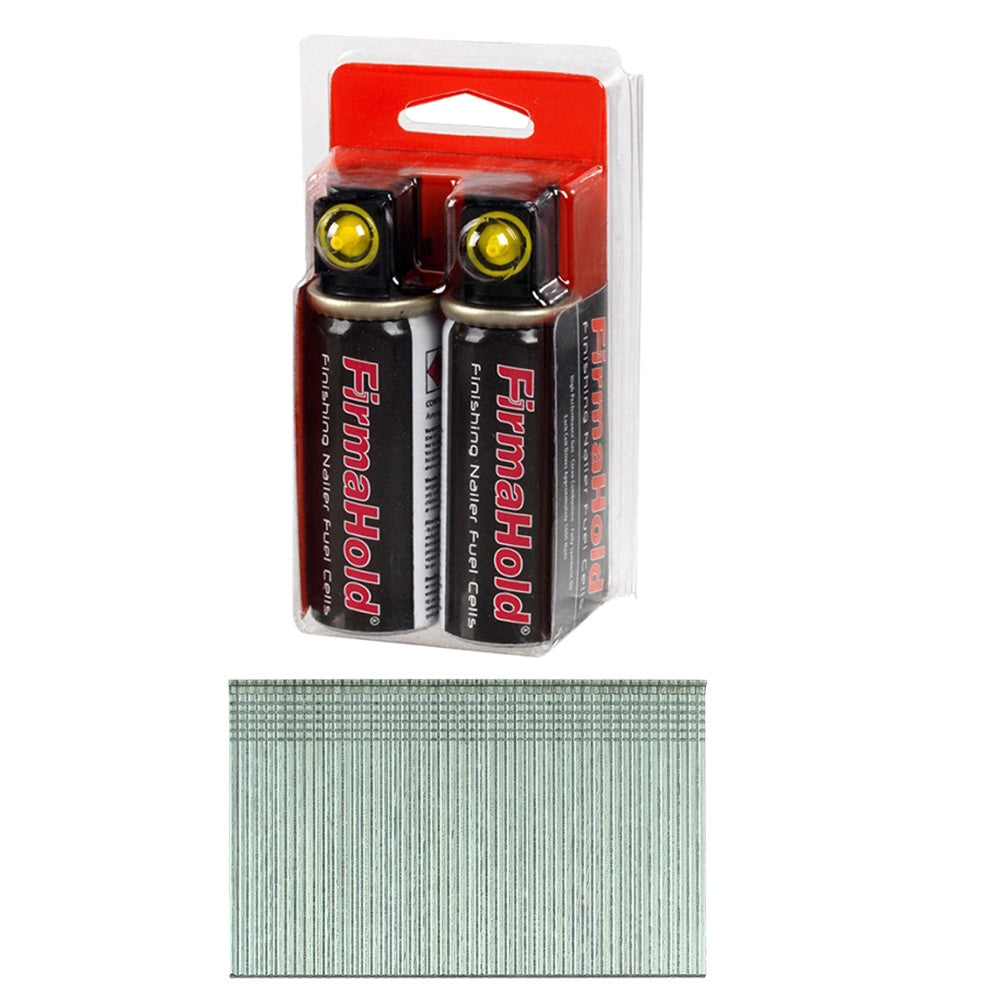 FirmaHold 45mm 16 Gauge 2000 Straight Collated Brad Nails With 2 Fuel Cells BG1645G