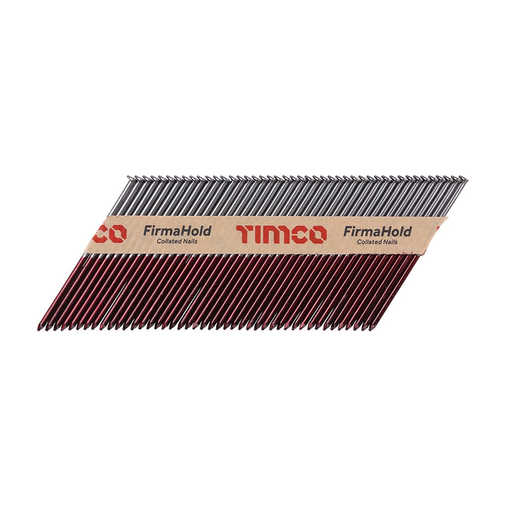 FirmaHold 90mm Galv Plain Shank Collated Clipped Head Nails Pack of 2200 CFGT90
