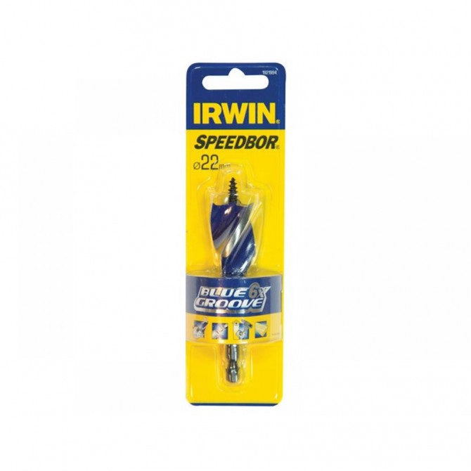 Irwin 1921994 Blue Groove 6X Stubby Wood Bit 22 x 100mm