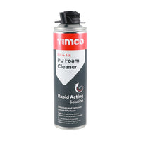 Timco PU Foam Cleaner Universal 500ml Rapid Solution Dissolve Remove 247893