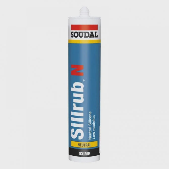 Soudal Silirub N 300ml General Purpose Low Modulus Neutral Silicone Black 122401