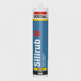 Soudal Silirub N 300ml General Purpose Low Modulus Neutral Silicone RAL7016 Anthracite Grey 146067