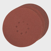 Silverline Hook & Loop Discs Punched 80 Grit 225mm 10pk