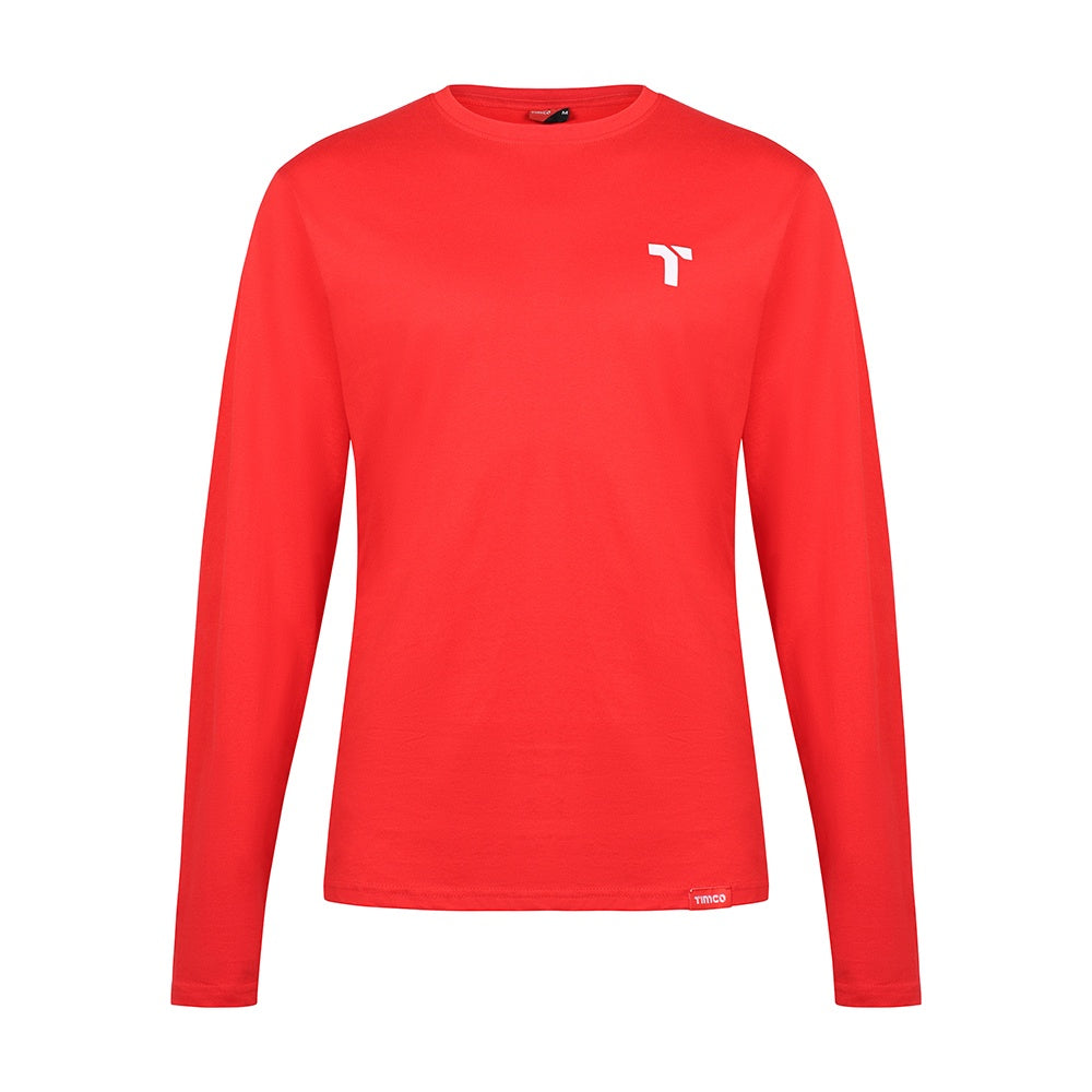 Timco Long Sleeve Trade T-Shirt Classic fit Medium Red LSTTMIXM