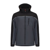 Timco Softshell Jacket Waterproof 4-way Stretch Fabric Grey/Black Large SSJ1201L