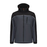 Timco Softshell Jacket Waterproof 4-way Stretch Fabric Grey/Black Extra Large SSJ1201XL
