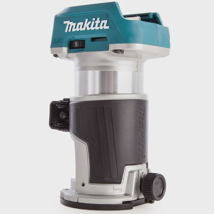 Makita DRT50ZJ 18V Brushless Router Trimmer With 5.0Ah Battery & Charger + Accessories