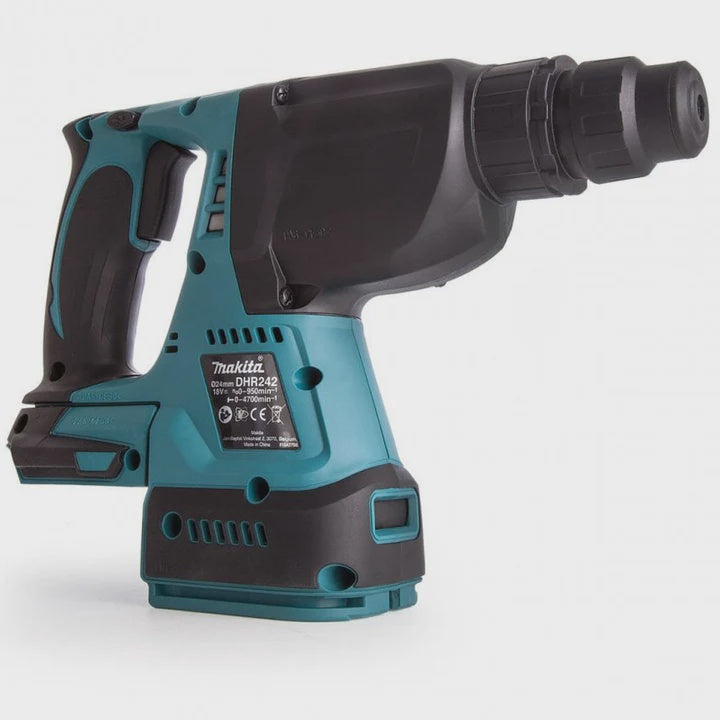 Makita DHR242Z 18V SDS+ Brushless 24mm Rotary Hammer Drill Body with Dust Extraction System