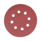 Timco 125mm Random Orbital Sanding Discs 80 Grit Red 231555