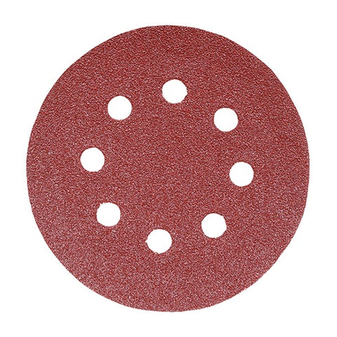 Timco 150mm Random Orbital Sanding Discs 80 Grit Red 231080