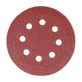 Timco 150mm Random Orbital Sanding Discs 120 Grit Red 231144