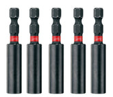 Milwaukee 60mm Shockwave Magnetic Bit Holder 4932472063 Pack of 5