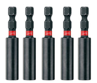Milwaukee 60mm Shockwave Magnetic Bit Holder 4932472063 Pack of 5