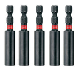 Milwaukee 60mm Shockwave Magnetic Bit Holder 4932472063 Pack of 5