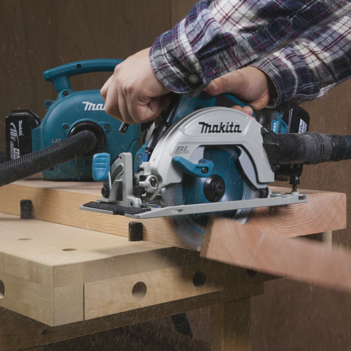 Makita DHS680Z 18V Brushless Circular Saw 165mm Body Only + Guide Rail & Adapter