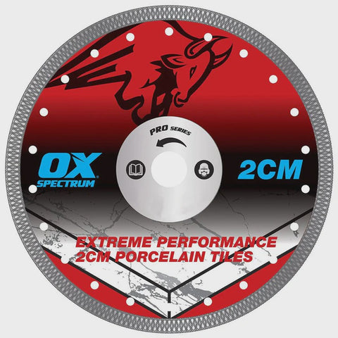 OX Pro 115mm Porcelain Tile Cutting Blade Wet & Dry