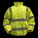 Sealey Worksafe® Hi-Vis Yellow Jacket with Quilted Lining, Elasticated Waist & Cuffs - X-Large