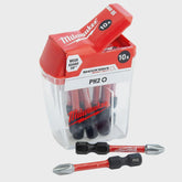 Milwaukee Shockwave PZ2 50mm Screwdriver Bits 10 Piece Set 4932472050
