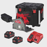 Milwaukee M18FPS55-552P 18V Fuel Brushless 165mm Plunge Saw with 2 x 5.5Ah Battery 4933478779