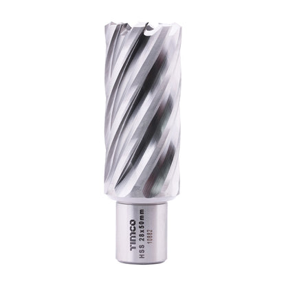 Timco 28 x 50 mm Addax HSS M2 Broaching Cutter Long Titanium-Aluminium Nitride Coating BCL28