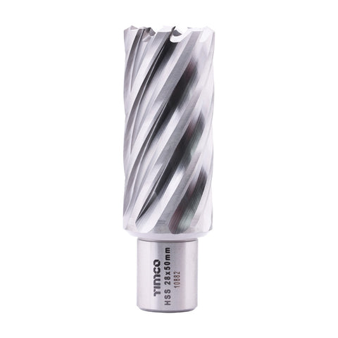 Timco 28 x 50 mm Addax HSS M2 Broaching Cutter Long Titanium-Aluminium Nitride Coating BCL28
