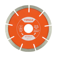 Timco 115mm Segmented Mortar Raking Diamond Blade MRE115