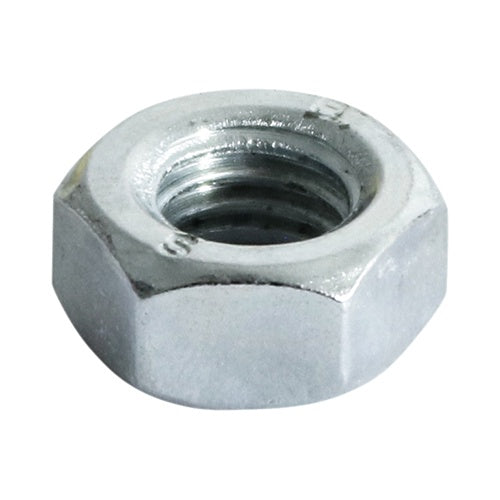 Timco Hexagonal Full Nut (DIN 934) Zinc M8 (30/TimBag) 8HNUTZP