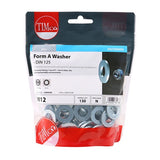 Timco Form A Washer (DIN 125) Zinc Plated M12 (130/TimBag) 12WHAZB