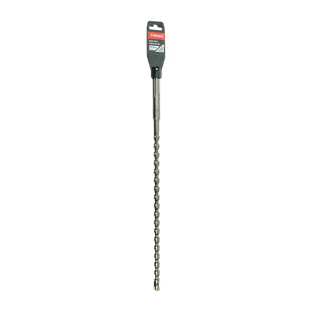 Timco Addax 16 x 540mm SDS Max Hammer Bit Narrow Angle 4-cutter Head SDSM16540